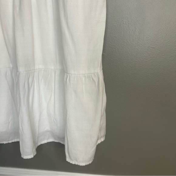 Blue Rain Girl’s Embroidered White Sleeveless Dress, Size 10 - Picture 5 of 11